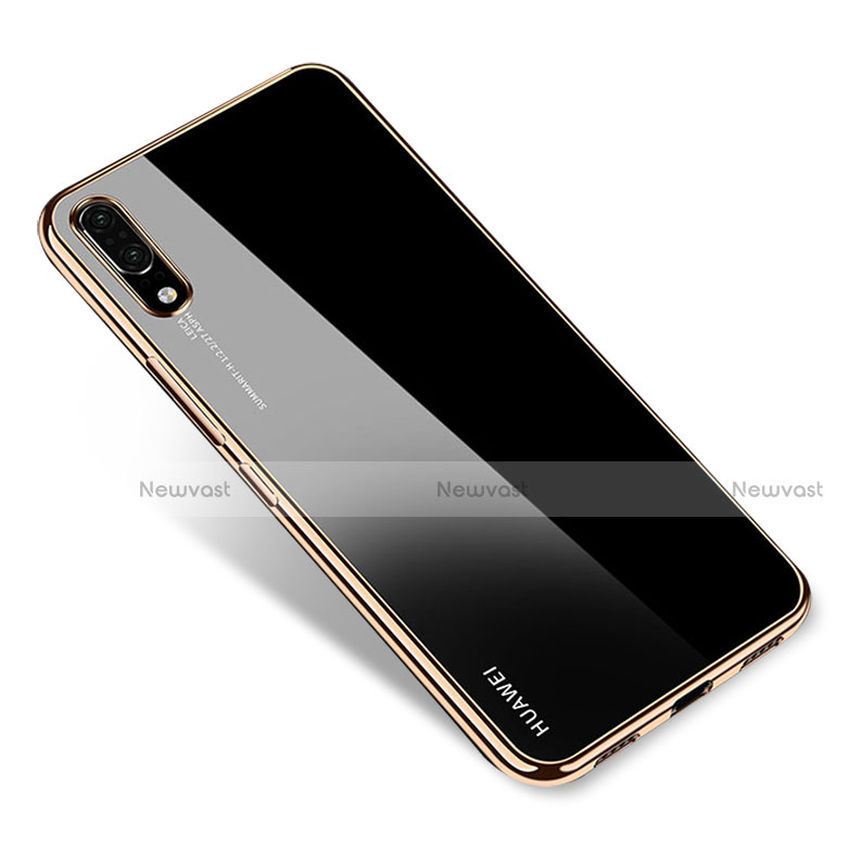 Ultra-thin Transparent TPU Soft Case H04 for Huawei P20 Gold