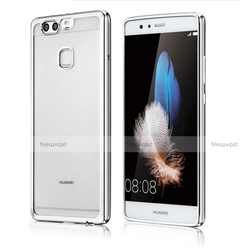 Ultra-thin Transparent TPU Soft Case H04 for Huawei P9 Plus Silver