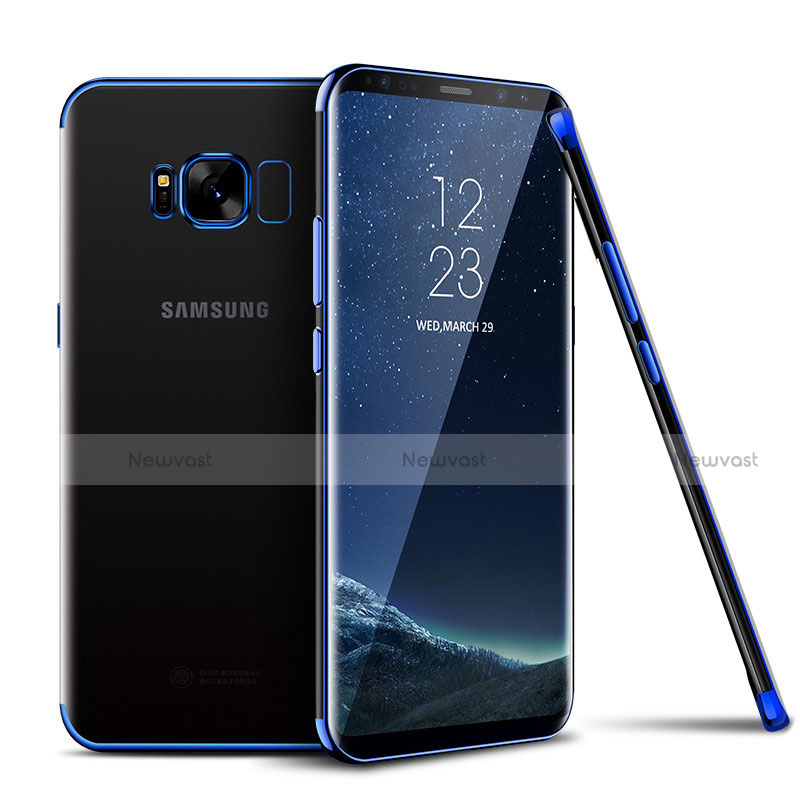 Ultra-thin Transparent TPU Soft Case H04 for Samsung Galaxy S8 Blue