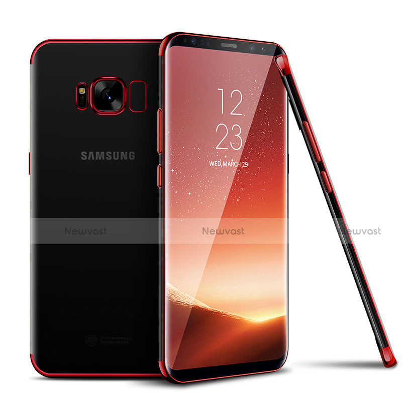 Ultra-thin Transparent TPU Soft Case H04 for Samsung Galaxy S8 Red