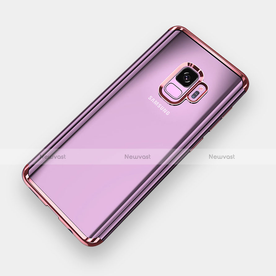 Ultra-thin Transparent TPU Soft Case H04 for Samsung Galaxy S9 Rose Gold