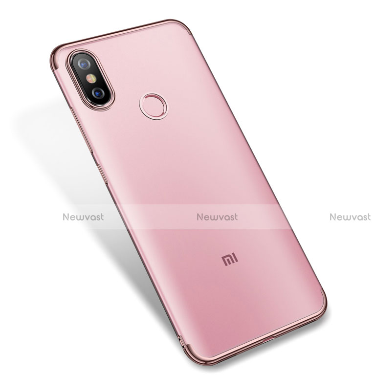 Ultra-thin Transparent TPU Soft Case H04 for Xiaomi Mi A2 Pink