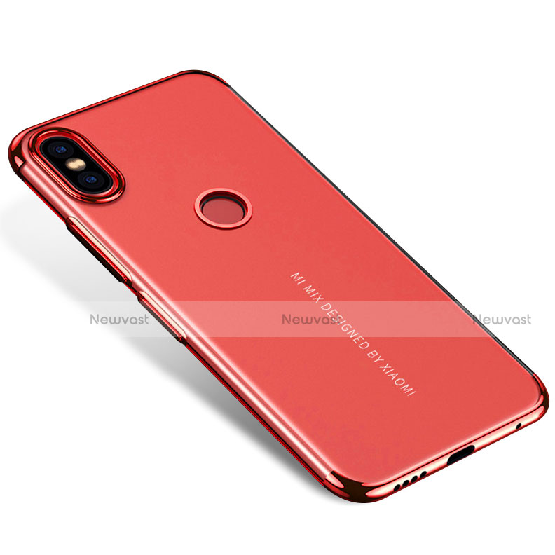 Ultra-thin Transparent TPU Soft Case H04 for Xiaomi Mi Mix 2S Red