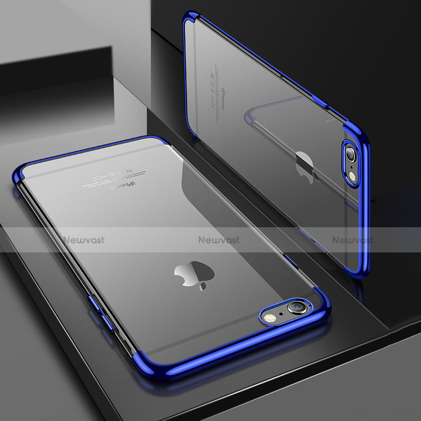 Ultra-thin Transparent TPU Soft Case H05 for Apple iPhone 6S Blue