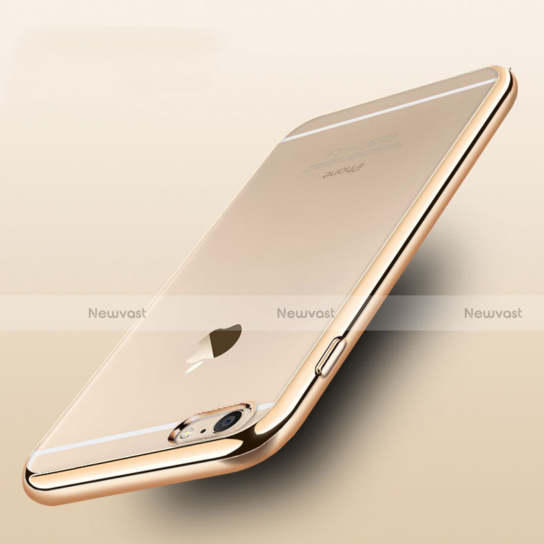 Ultra-thin Transparent TPU Soft Case H06 for Apple iPhone 6S Gold