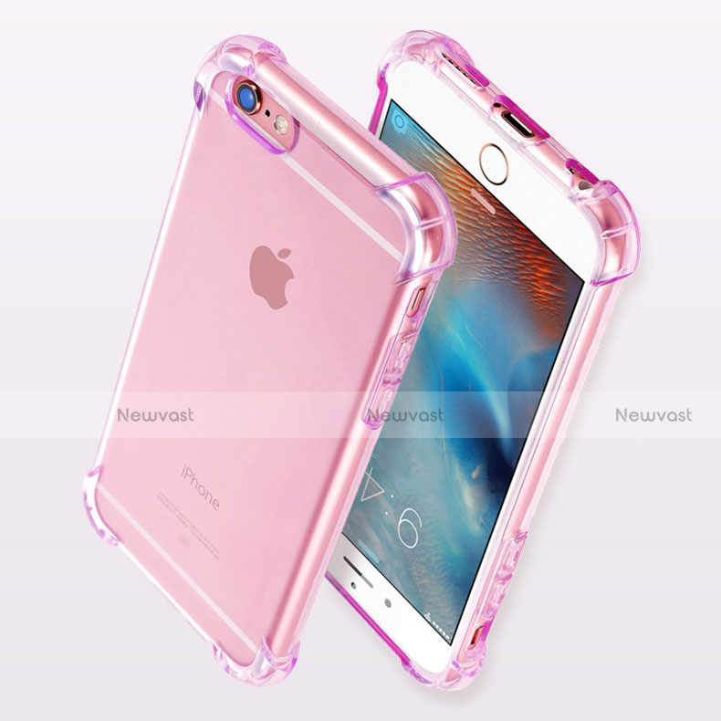 Ultra-thin Transparent TPU Soft Case H11 for Apple iPhone 6 Purple