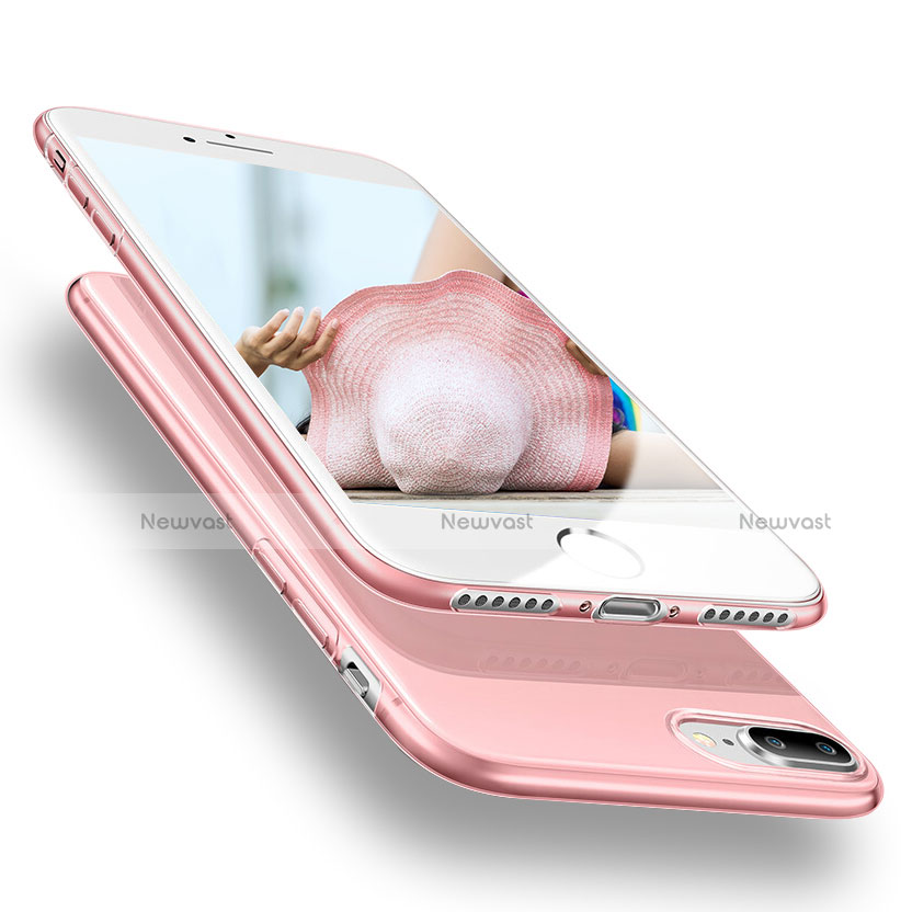 Ultra-thin Transparent TPU Soft Case H20 for Apple iPhone 8 Plus Pink