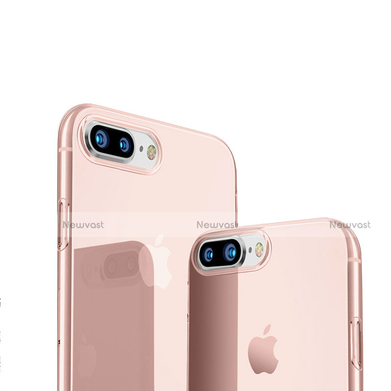 Ultra-thin Transparent TPU Soft Case H20 for Apple iPhone 8 Plus Pink