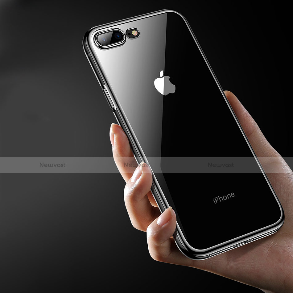 Ultra-thin Transparent TPU Soft Case HC01 for Apple iPhone 8 Plus Black