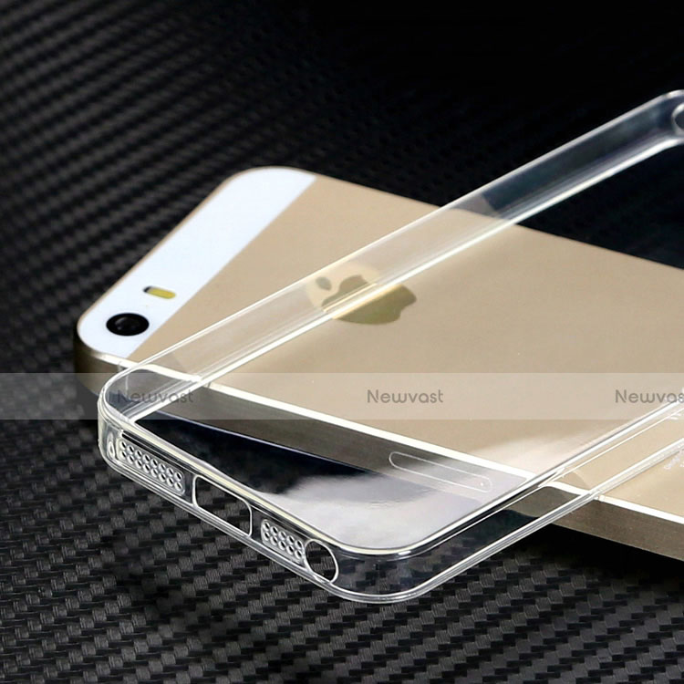 Ultra-thin Transparent TPU Soft Case HT01 for Apple iPhone 5 Clear