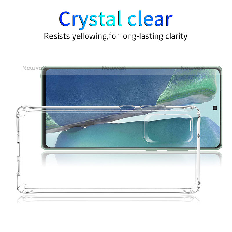 Ultra-thin Transparent TPU Soft Case K01 for Samsung Galaxy Note 20 5G Clear