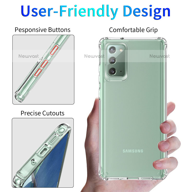 Ultra-thin Transparent TPU Soft Case K01 for Samsung Galaxy Note 20 5G Clear