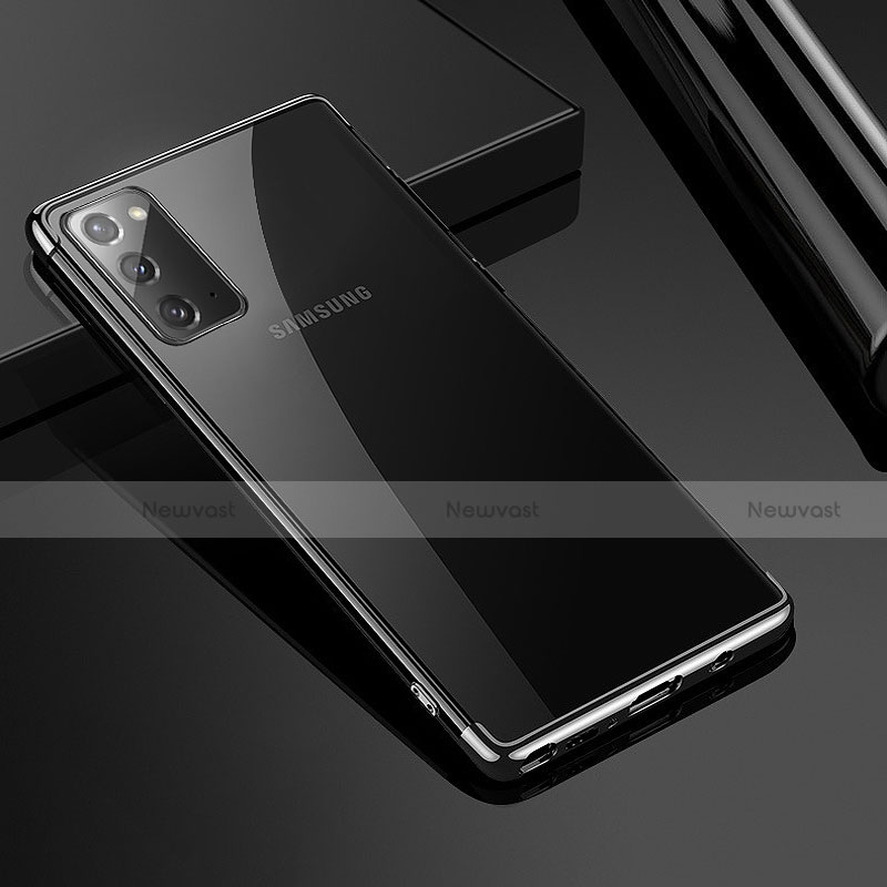 Ultra-thin Transparent TPU Soft Case N03 for Samsung Galaxy Note 20 5G Black