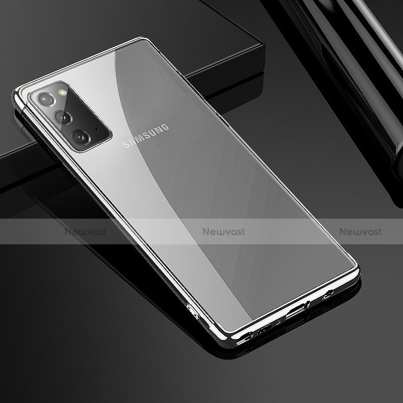 Ultra-thin Transparent TPU Soft Case N03 for Samsung Galaxy Note 20 5G Silver