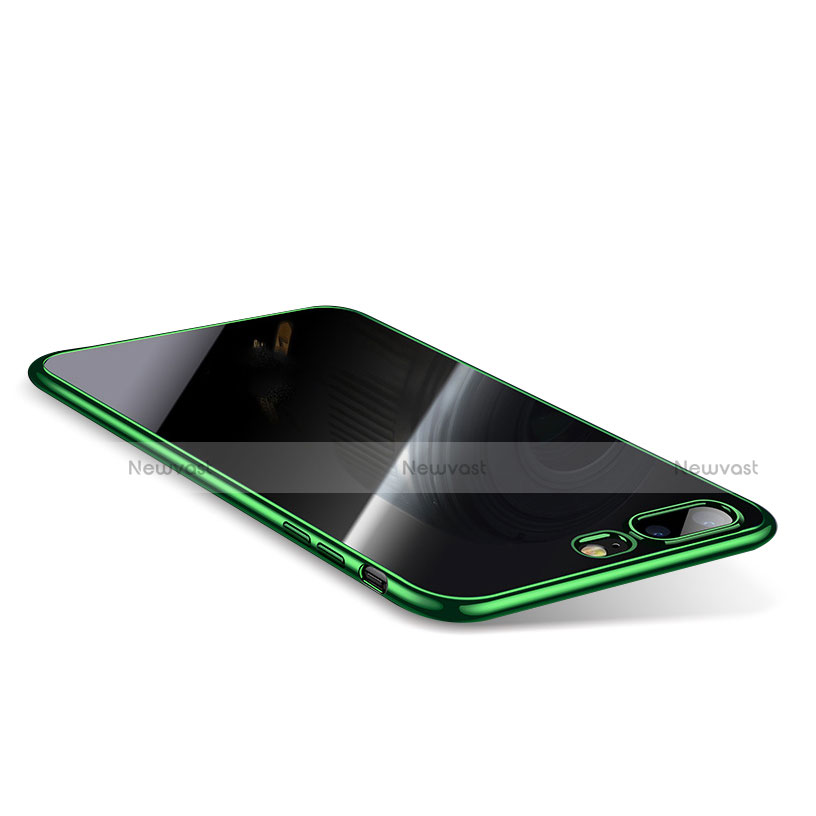 Ultra-thin Transparent TPU Soft Case Q01 for Apple iPhone 8 Plus Green