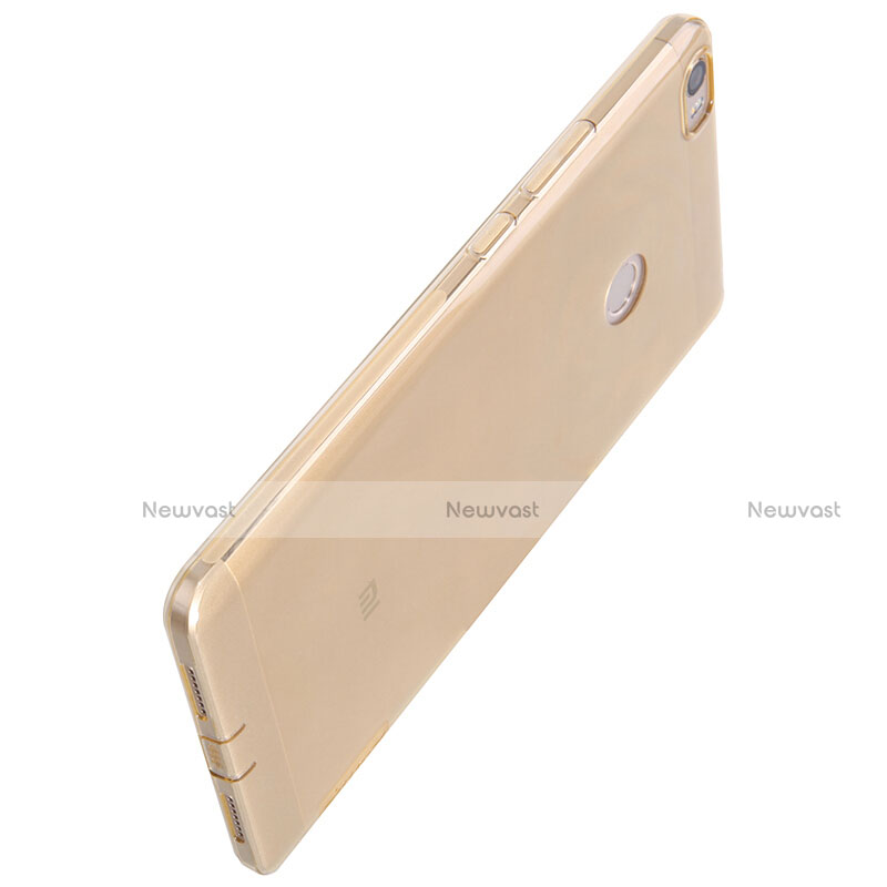 Ultra-thin Transparent TPU Soft Case Q02 for Xiaomi Mi Max Gold