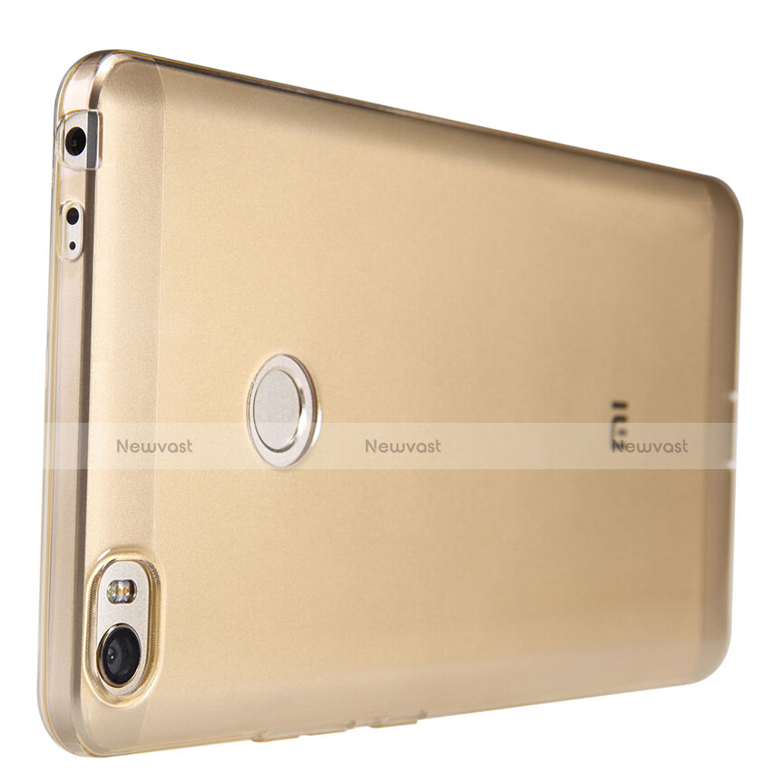 Ultra-thin Transparent TPU Soft Case Q02 for Xiaomi Mi Max Gold