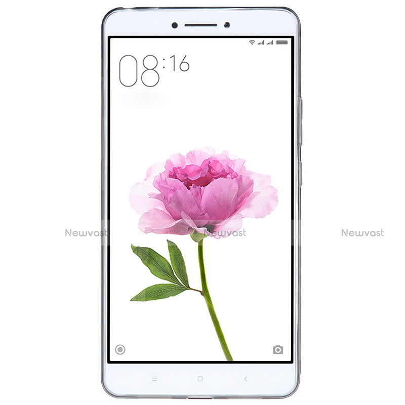 Ultra-thin Transparent TPU Soft Case Q02 for Xiaomi Mi Max Gray