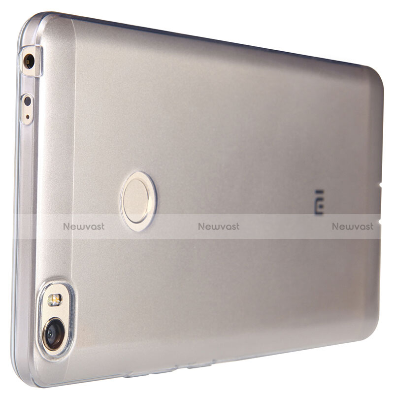 Ultra-thin Transparent TPU Soft Case Q02 for Xiaomi Mi Max Gray