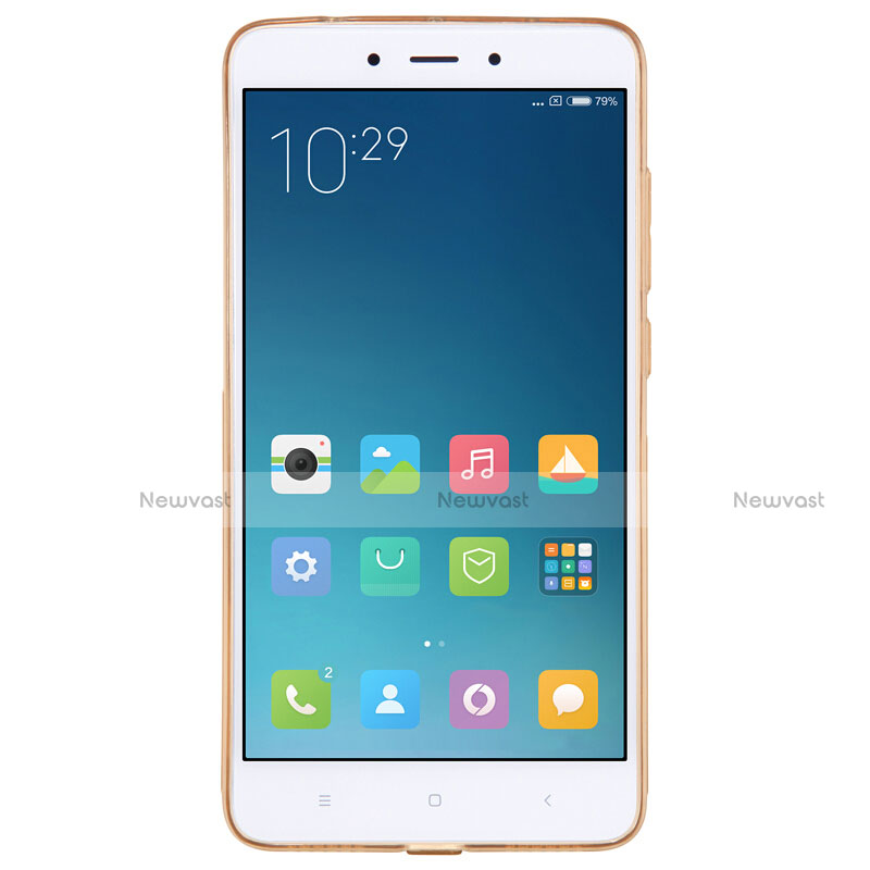 Ultra-thin Transparent TPU Soft Case Q02 for Xiaomi Redmi Note 4X High Edition Gold