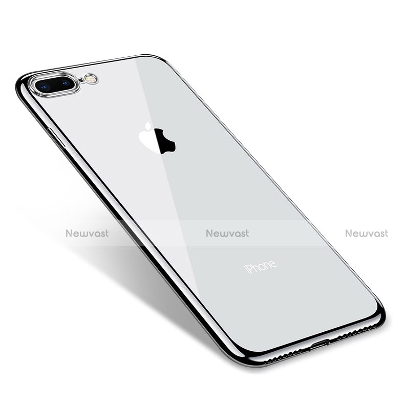 Ultra-thin Transparent TPU Soft Case Q06 for Apple iPhone 8 Plus Silver
