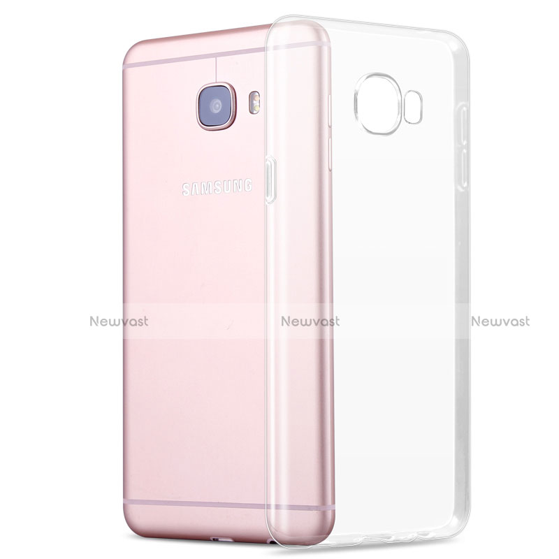 Ultra-thin Transparent TPU Soft Case R01 for Samsung Galaxy C7 SM-C7000 Clear