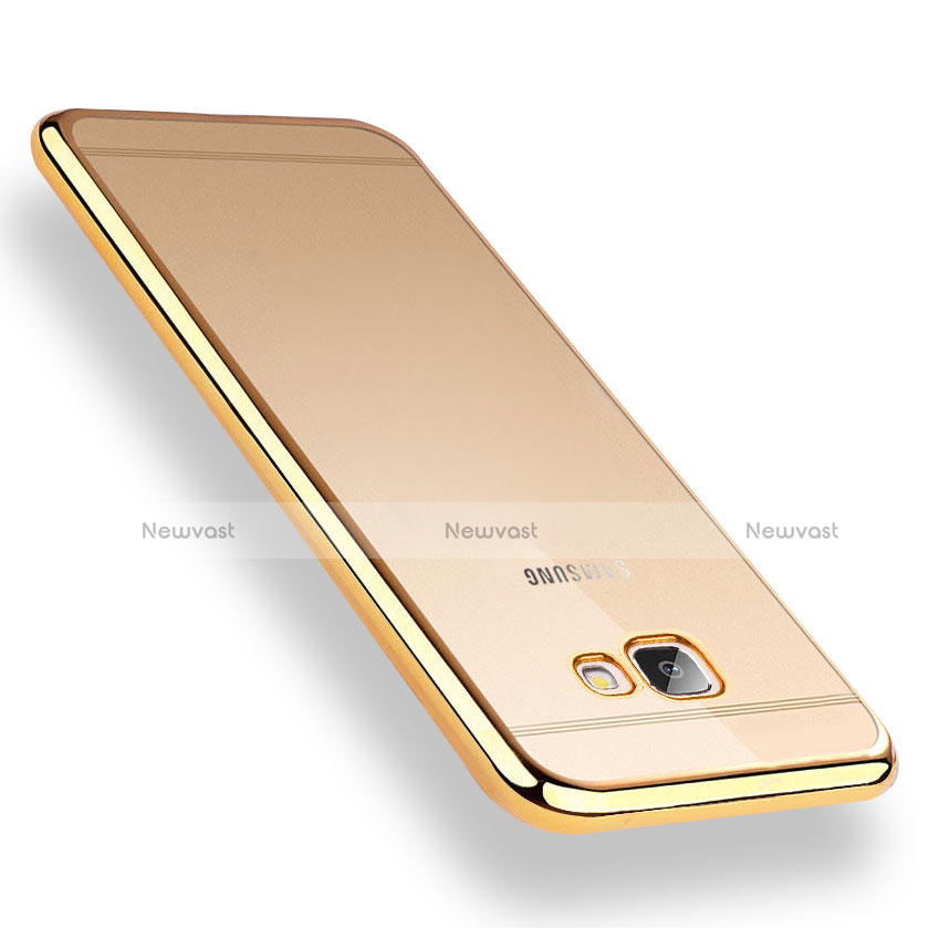 Ultra-thin Transparent TPU Soft Case R01 for Samsung Galaxy J7 Prime Gold