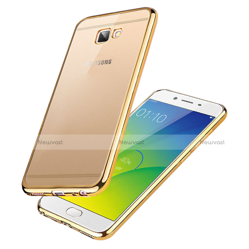 Ultra-thin Transparent TPU Soft Case R01 for Samsung Galaxy On7 (2016) G6100 Gold