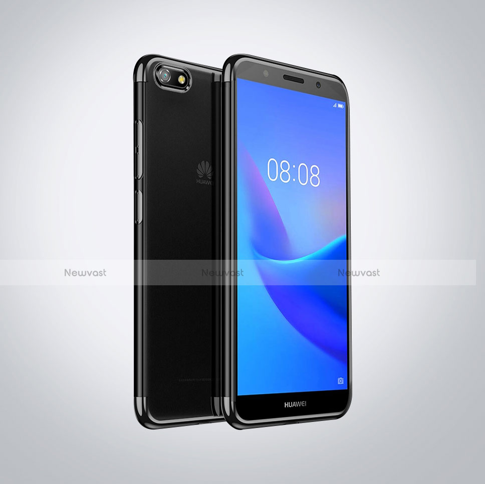 Ultra-thin Transparent TPU Soft Case S01 for Huawei Enjoy 8e Lite Black