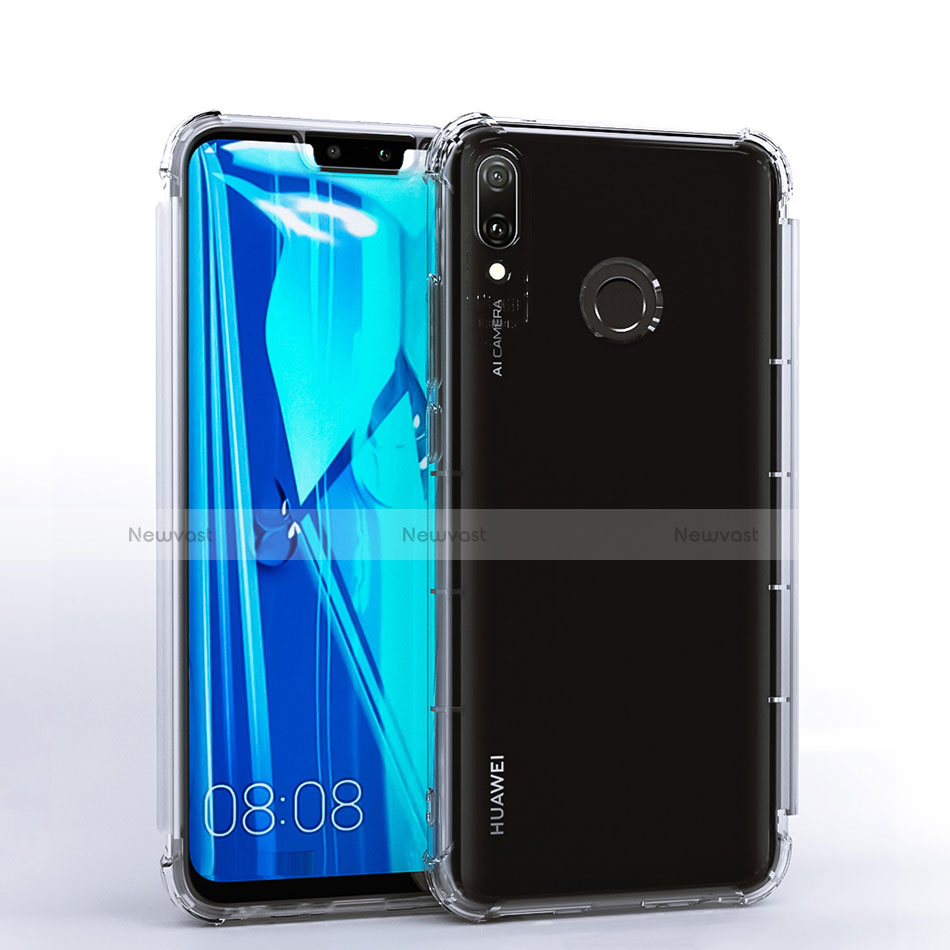 Ultra-thin Transparent TPU Soft Case S01 for Huawei Enjoy 9 Plus Clear