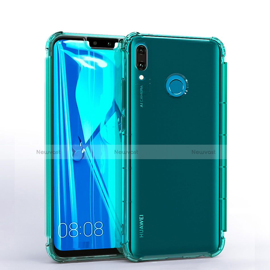 Ultra-thin Transparent TPU Soft Case S01 for Huawei Enjoy 9 Plus Green