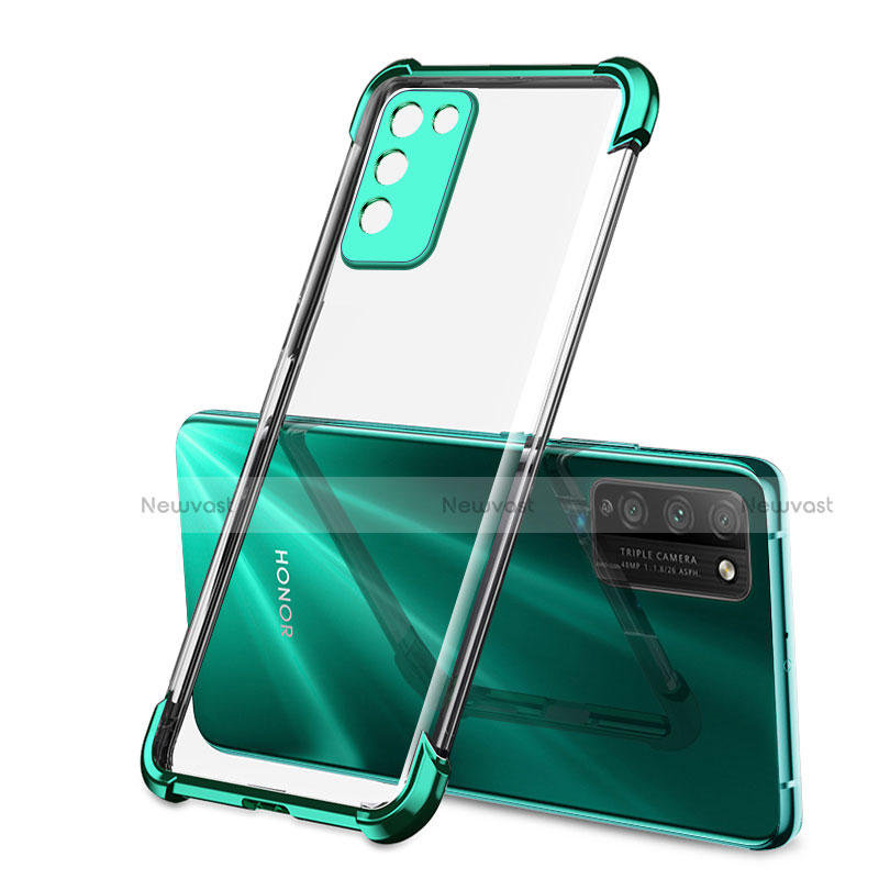 Ultra-thin Transparent TPU Soft Case S01 for Huawei Honor 30 Lite 5G Green