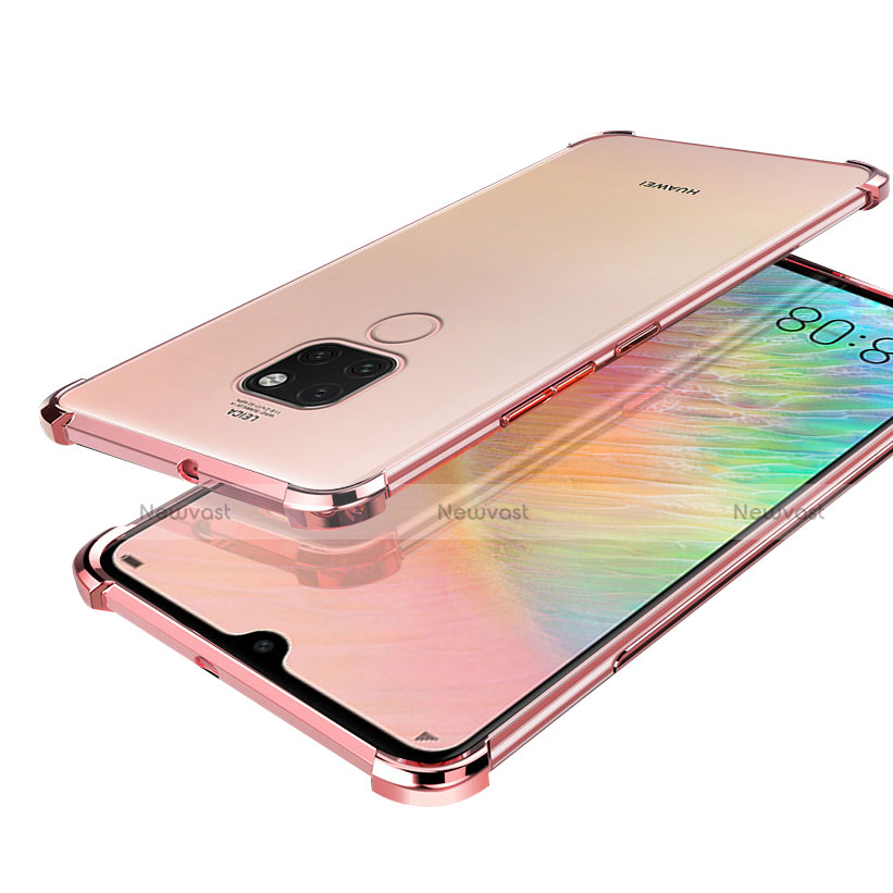 Ultra-thin Transparent TPU Soft Case S01 for Huawei Mate 20 Rose Gold