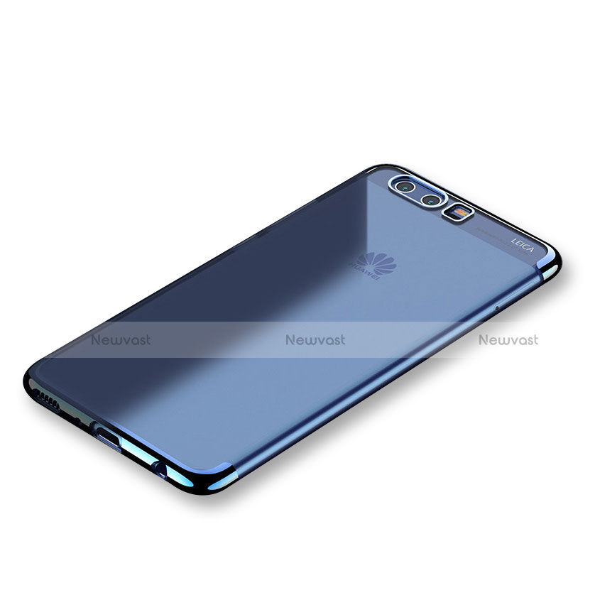 Ultra-thin Transparent TPU Soft Case S01 for Huawei P10 Plus Blue