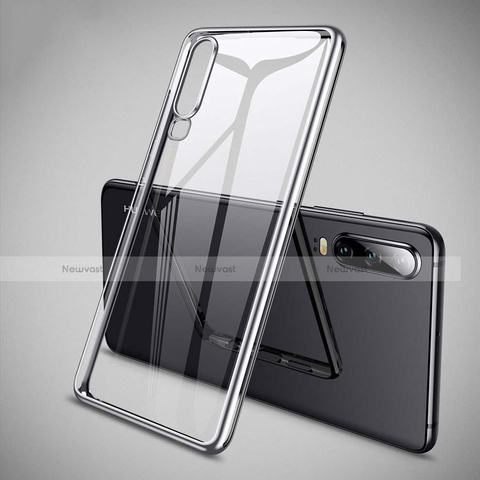 Ultra-thin Transparent TPU Soft Case S01 for Huawei P30 Silver