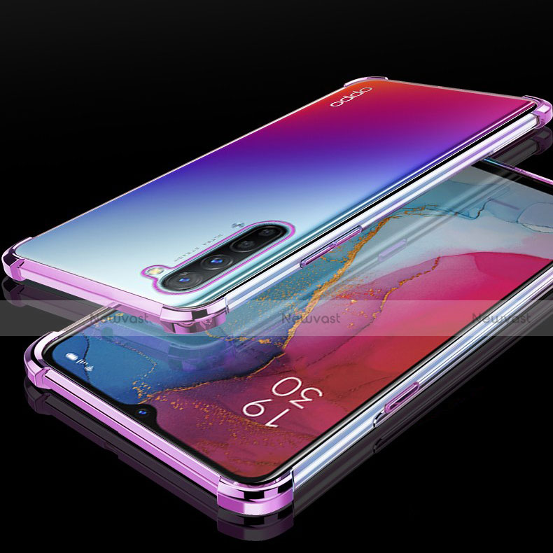 Ultra-thin Transparent TPU Soft Case S01 for Oppo Find X2 Lite Purple