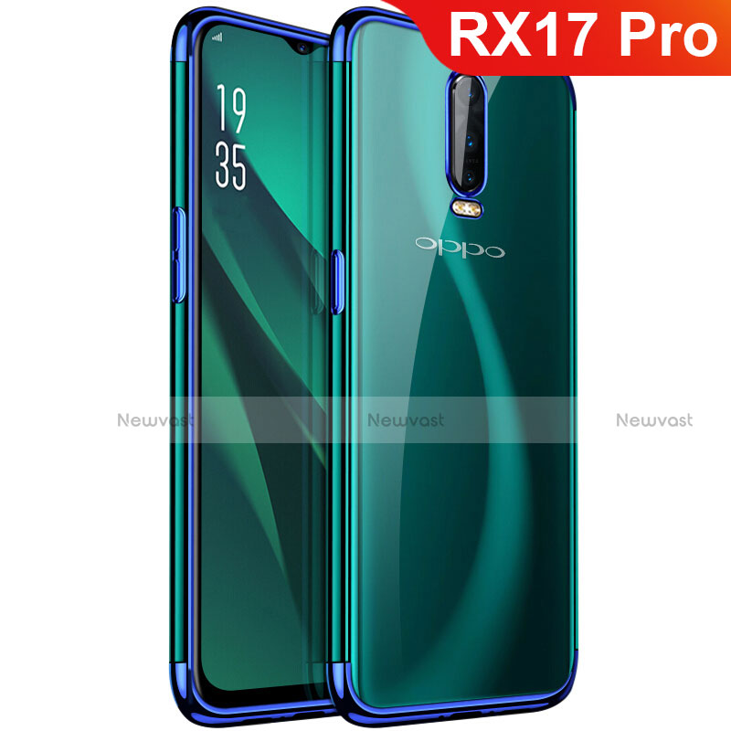 Ultra-thin Transparent TPU Soft Case S01 for Oppo RX17 Pro Blue