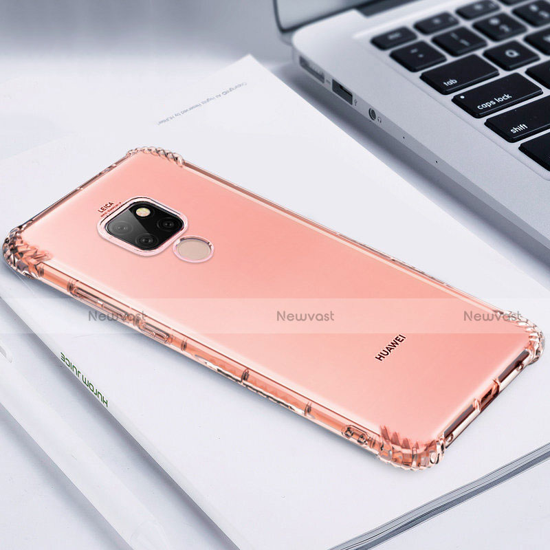 Ultra-thin Transparent TPU Soft Case S02 for Huawei Mate 20 Rose Gold