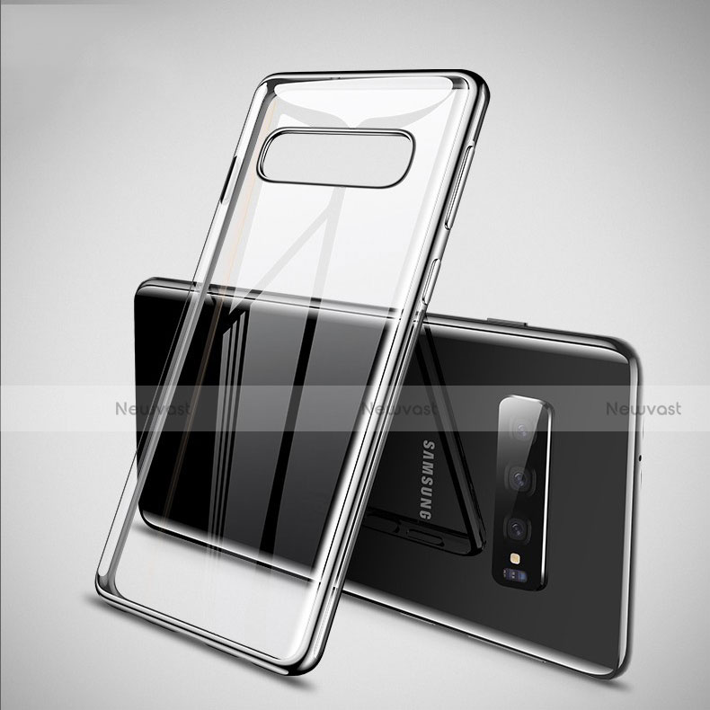Ultra-thin Transparent TPU Soft Case S02 for Samsung Galaxy S10 Plus Silver