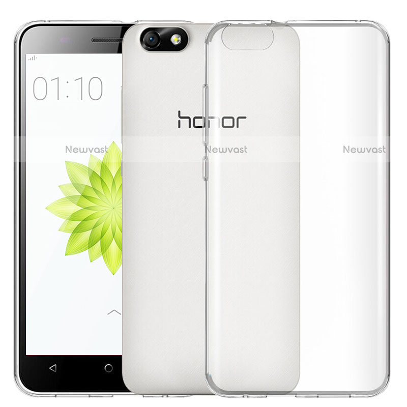 Ultra-thin Transparent TPU Soft Case T02 for Huawei Honor 4X Clear