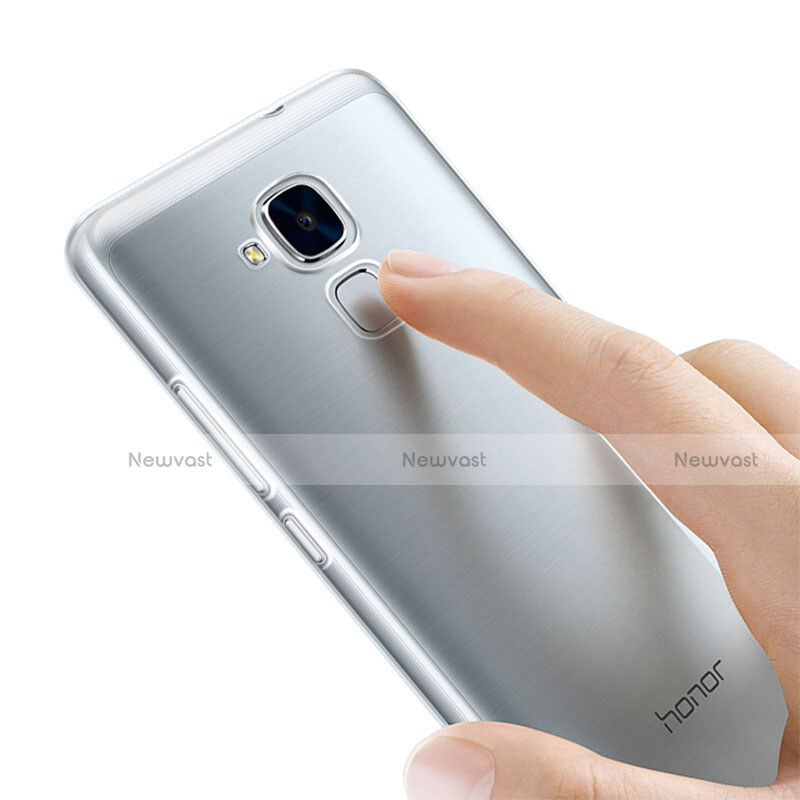 Ultra-thin Transparent TPU Soft Case T02 for Huawei Honor 5C Clear
