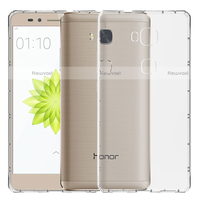 Ultra-thin Transparent TPU Soft Case T02 for Huawei Honor 5X Clear