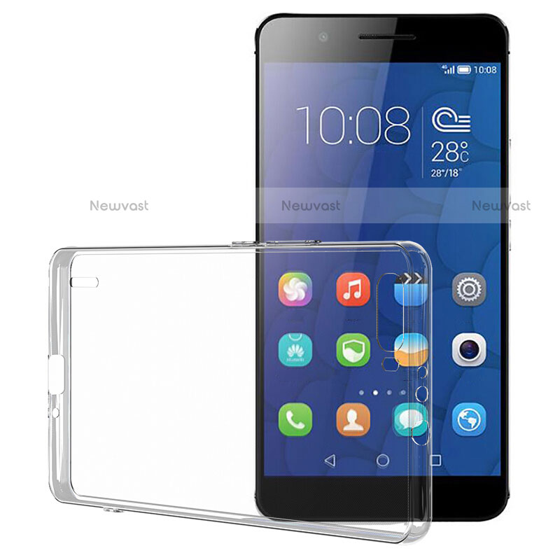 Ultra-thin Transparent TPU Soft Case T02 for Huawei Honor 6 Plus Clear