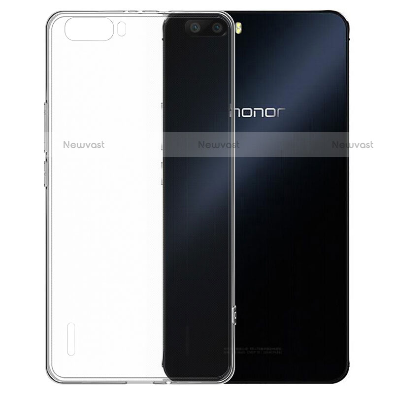 Ultra-thin Transparent TPU Soft Case T02 for Huawei Honor 6 Plus Clear