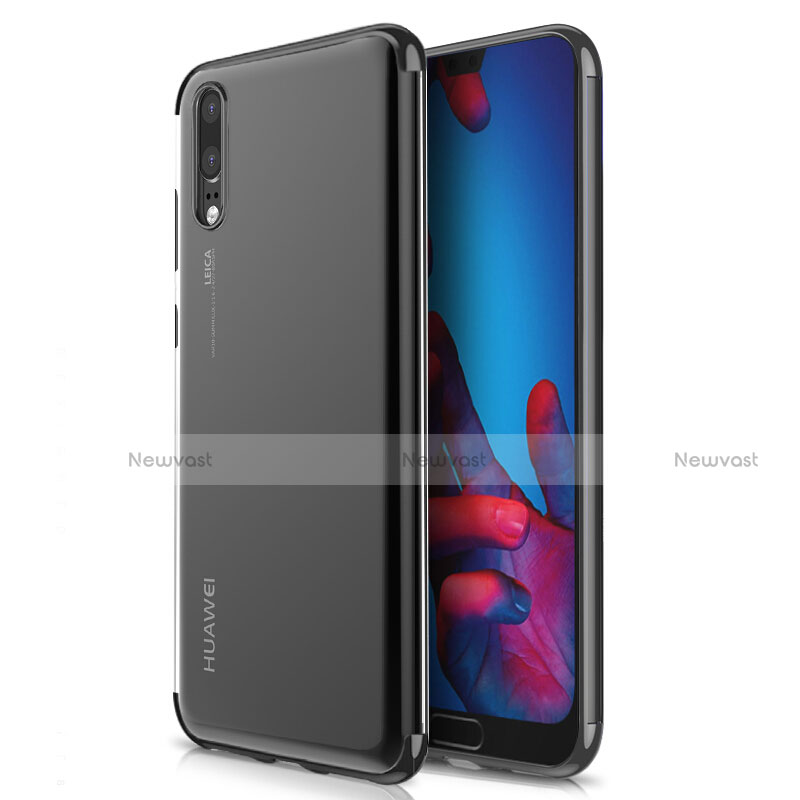 Ultra-thin Transparent TPU Soft Case T02 for Huawei P20 Black