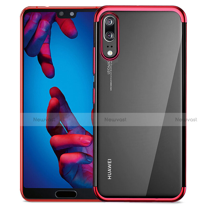 Ultra-thin Transparent TPU Soft Case T02 for Huawei P20 Red
