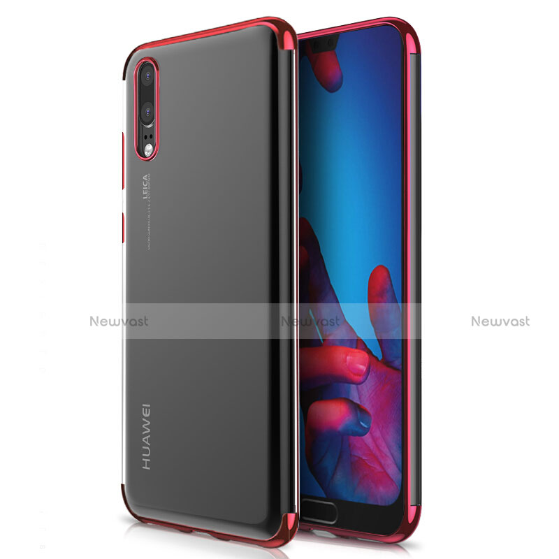 Ultra-thin Transparent TPU Soft Case T02 for Huawei P20 Red