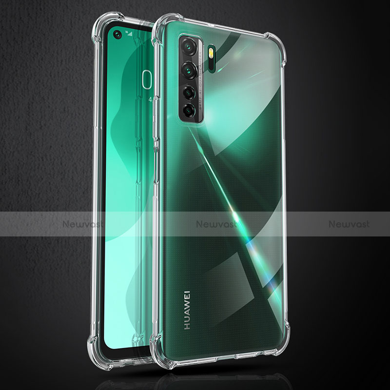 Ultra-thin Transparent TPU Soft Case T02 for Huawei P40 Lite 5G Clear