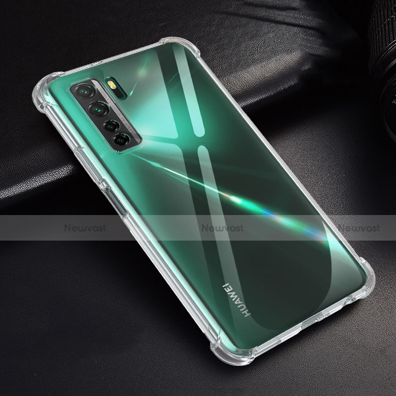 Ultra-thin Transparent TPU Soft Case T02 for Huawei P40 Lite 5G Clear