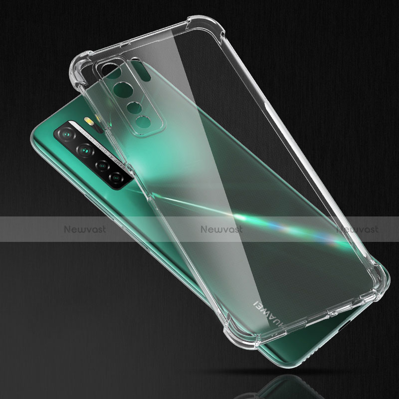 Ultra-thin Transparent TPU Soft Case T02 for Huawei P40 Lite 5G Clear